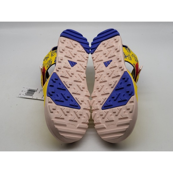 Adidas Terrex Captain Toey Hiking Boys Size 6 Yellow Blue Sandals IH2908 - Picture 9 of 14
